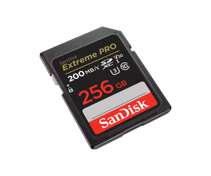 Karta pamięci Sandisk 256GB SDXC Extreme PRO 200MB/s A2 C10 V30 UHS-I U3